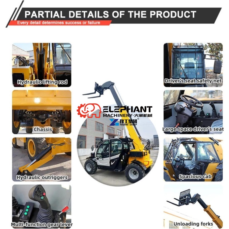 4 Ton 14m Teleskopik Forklift  - Telescopic Handler Boom incelemesi ve fiyatı
